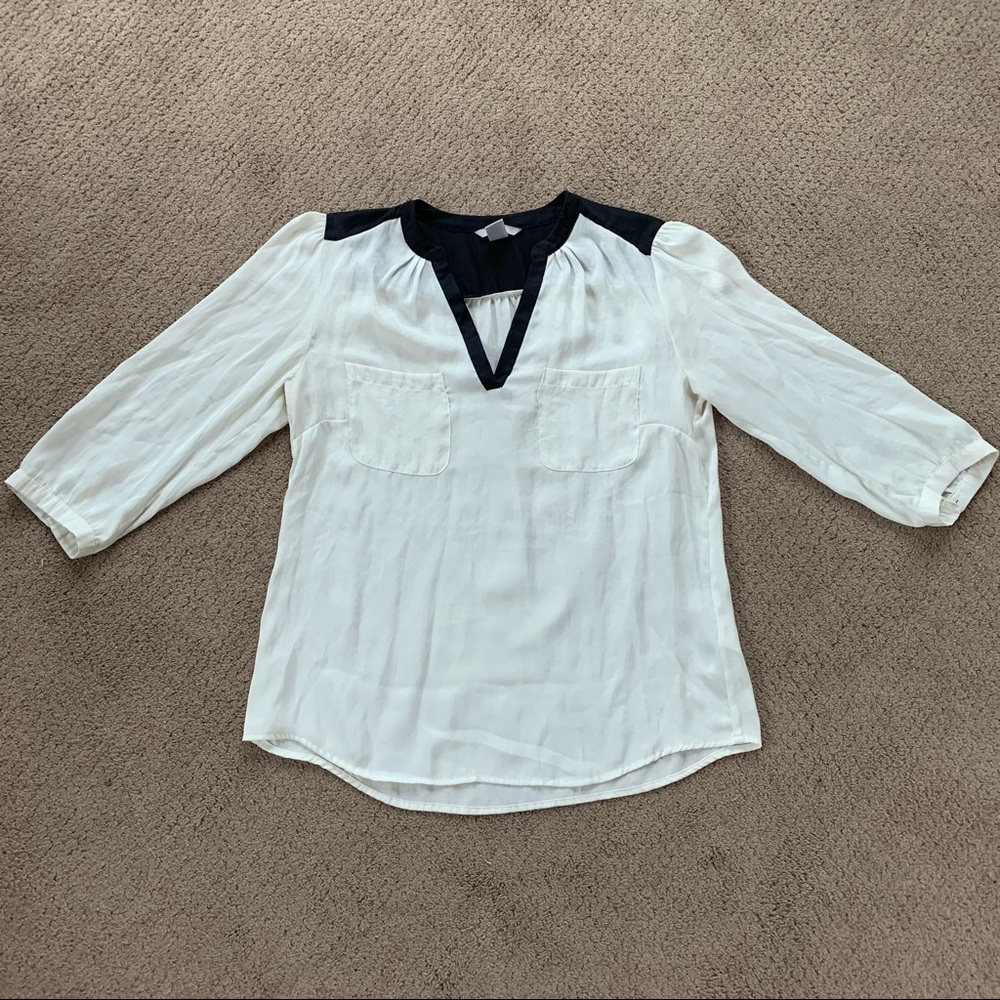 Black & White Blouse